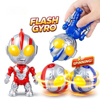 Mainan Anak FLASH GYRO ULTRAMEN Light Music Ultramen Kepala Berputar