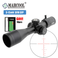 Marcool 3-12X44 SFIR Riflescope for Hunting Second Focus Plane Scope Shooting for Airsoft Tactical Optics Sight