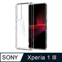 【愛瘋潮】免運 手機殼 防撞殼 Spigen Sony Xperia 1 III Ultra Hybrid 防摔保護殼(含吊飾孔)
