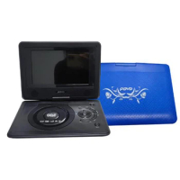 Portable TV DVD Player dvd vcd CD Video Player Home Car Rechargeable SD Card USB Direct Play Swivel Screen