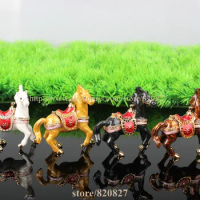 Promotional Gift Royal Horse Figurine Pewter Jewelry Trinket Box Horse Mythical Miniature Horse Jeweled Pewter Jewelry Box