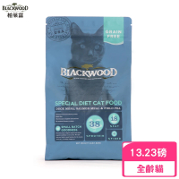【BLACKWOOD 柏萊富】特調無穀全齡貓配方（鴨肉+鮭魚+豌豆）13.23磅/6kg
