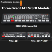 Blackmagic Design ATEM SDI Extreme ISO/Pro ISO Live Stream Switcher Multi-view and Recording Advanced Broadcast New Features