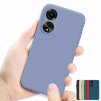 For Funda OPPO A78 5G Case OPPO A58 A78 5G Cover Housing Shockproof TPU Liquid Silicone Protective Phone Back Cover OPPO A78 5G