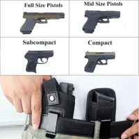 Universal IWB Concealed Carry Gun Holster with Magazine Pouch Right Hand Draw Pistol Pouches for Glock 19 17 26 27 43 S&amp;W M&amp;P