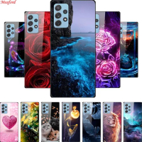 Tempered Glass Case For Samsung Galaxy A52 Case Hard Glass Back Cover For Samsung A52 A32 A72 Phone Cases Cover A 52 32 72 Funda