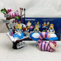 19cm Disney Alice In Wonderland Princess Anime Decoration Pvc Action Figure Doll Model Figurine Collection Toy Festival Gift