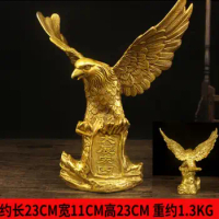 copper show grand plan eagle ornaments eagle show wings brass home office feng shui crafts prosperous career