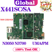 KEFU Mainboard For ASUS A441SC A441SA X441SA X441SC F441S X441S A441S Laptop Motherboard N3050/N3060 N3700/N3710 2GB/4GB-RAM