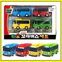 【Fun心玩】TT09045 全新 正版 TAYO 小巴士4件組 NEW 韓國 ICONIX TAYO 小巴士 公車玩具