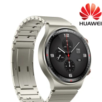 Smart HUAWEI WATCH GT 2 PORSCHE DESIGN Bluetooth Call Sports Health Coach Heart Rate Monitoring Music Fashion Titanium Gold