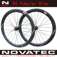 Novatec R5 Clincher 3.0 Tubular Disc Carbon Fiber 20H 24H Road Bicycle Wheelset Open tyre 50mm 26mm V Brake Road Bike Wheels