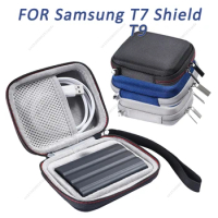 SSD Case Bag For Samsung T7 Shield/T9 4TB/2TB/1TB SSD Mobile Hard Disk Case EVA Hard Shockproof Portable Storage Bag Accessories