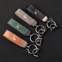 Luxury Leather Lanyard Keychain Car Key Ring Jewelry for DS DS3 DS4 DS4S DS5 5LS DS6 DS7 SPIRIT accessoriess with logo