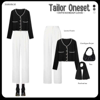 RAMADHAN SALE Setelan Wanita Tailor, Loose Pants, Cardigan Rajut, Pashmina Jersey, Ootd Wanita, Outf