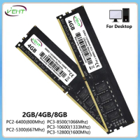 DDR2 DDR3 2GB 4GB 8GB Desktop Memories Ram PC3 1.5V 8500 10600 12800 PC2 1.8V 667 800Mhz 240Pin Computer Non-ECC DIMM Memory Ram
