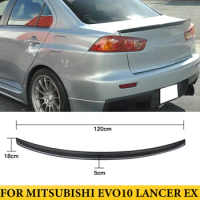 For Mitsubishi EVO10 Lancer EX 2008-2009 Carbon Fiber Rear Trunk Lip Boot Spoiler Car Styling