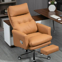 Luxurious Leather Office Chair Commerce Massage Boss Executive Gaming Chair Home Bedroom Sillas De Oficina Office Furniture