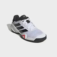 adidas Kids Tennis Shoes Barricade K Sepatu Kids [JQ9127] 4 Ftwr White