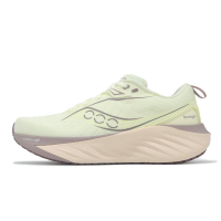 Saucony 慢跑鞋 Triumph 22 女鞋 米白 粉 厚底 緩衝 輕量 運動鞋 索康尼 S10964145