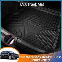 For Mercedes Benz B Class W245 W246 B200 200 2009~2019 2018 2011 Trunk Mat Floor Tray Waterproof Liner Cargo Boot Carpet Parts