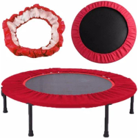 Red Sturdy And Durable Trampoline Protection Cover Easy To Clean Resist Corrosion And Cracking