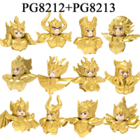 Single Sale Anime Figure Plastic Toys Saint Seiya Building Block Twelve Constellations Modles For Kids PG8212 PG8213 PG8128