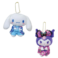 小禮堂 Sanrio 三麗鷗 絨毛吊飾娃娃 (和服款) 酷洛米 大耳狗