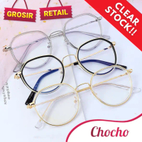 M-AR001 PROMOKacamata Pria/Wanita-Fashion-Retro Anti Radiasi Metal-Sunglasses-Korea K105 Eyewear