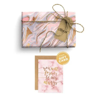 Paket Kertas Kado & Kartu Valentine Harvest Gift Set - Marble Always
