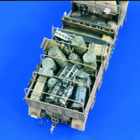 1:35 Scale Die-casting Resin War Scene Model Resin Supplies Oil Drum Engine 35603