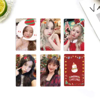 Kpop 5Pcs/Set (G)I-DLE YUQI SoYeon Christmas Lomo Card MiYeon MINNIE Photocard Merch Mini Photo Cards Fans Gift Boy Girl Collect