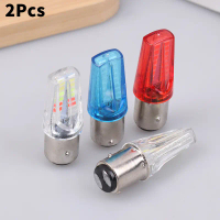 ไฟเบรก LED 1157 Ba15d, 2 ชิ้น, ไฟท้ายจอดรถ LED แฟลช, ไฟเตือนเตือนเบรกย้อนกลับ, ไฟเลี้ยว