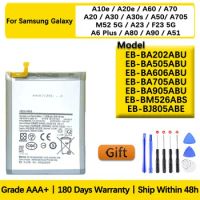 Battery For Samsung Galaxy A20 23 30 50 51 60 70 80 90 10e 20e 30s 6P M52 5G F23 5G Series Mobile Phone Replacement Batteries