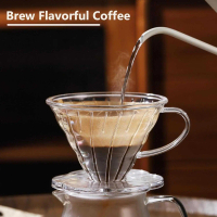 CALMLIFE Filter Penyaring Kopi V60 Flower Cone Coffee Dripper Plastik BC105 Saringan Kopi Tanpa Ampa