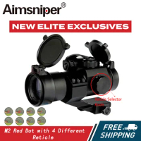 Red Green Dot Sight Holographic M2 Hunting Optics Rifle Scope, 4 Reticle, Collimator, Air Gun, Sniper Shooting, 32mm