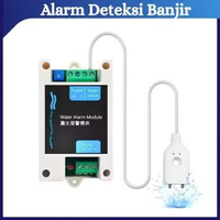 Alarm Deteksi Banjir DC 12V Auto Sirine Kontrol Valve Alarm Sensor Banjir Ketinggian Air Alarm + 3M