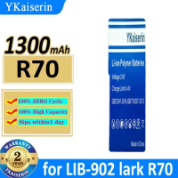 YKaiserin Battery R70 (LIB-902) 1300mAh for lark R70 lib-12 F5 F7 F70 F80 M5 for Sharp ST60 ST60BT DIY personal stereo Bateria