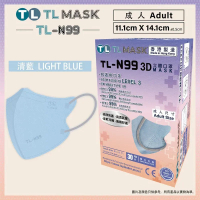 TL Mask TL-N99 3D 口罩 清藍