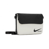 Nike 包包 Futura 男女款 象牙白 黑 斜背包 小包 磁吸式 可調背帶 多夾層 隨身包 FB2858-010