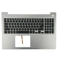 For Dell Inspiron 15 5570 5575 Upper Case Palmrest Backlit Keyboard