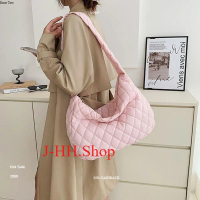 J-HH.Shop กระเป๋าสะพายไหล่ กระเป๋าถือ ลายตาราง สําหรับผู้หญิง ฮิตมาก #BAG012