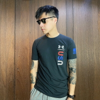 美國百分百【全新真品】Under Armour 運動時尚 UA T恤 短袖 Logo T-shirt 黑色 CE19