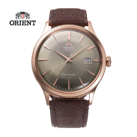 ORIENT 東方錶 DATE II 日期顯示機械錶 皮帶款 RA-AC0P04Y 咖啡色 - 42.0mm