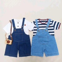 Overall Celana Pendek Jeans Anak Laki-Laki Dan Perempuan Baju kodok Korean Style Terbaru Usia 1 - 6 