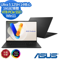 ASUS S5606MA 16吋效能筆電 (Ultra 5 125H/16G/4TB PCIe SSD/Vivobook S OLED/極致黑/特仕版)