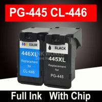 Compatible For Canon PG-445 CL-446 445XL 446XL High Capacity Black and Color Pixma Printer Ink Cartridge PG445