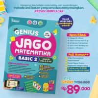 Buku Pelajaran Anak - Genius Jago Matematika Basic 2 Kelas 4 5 6 SD / MI Iks Bukukurikulum Merdeka P