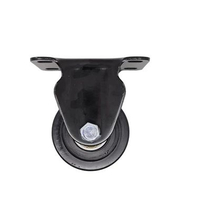 Roda Nilon Nylon Black Heavy Duty 2,5 inch 2.5" Mati / Lurus / Fixed 65x40MM