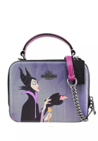 Coach Coach X Disney Box Crossbody With Maleficent Motif - Purple